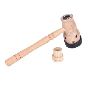 Moxa Burner - Wood, 20.5cm handle.